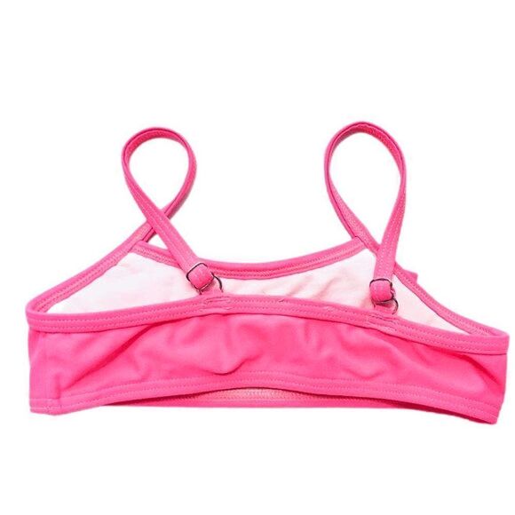 ARMANI JUNIOR Neon Pink Ruffle Trim Bikini - Picture 6 of 9